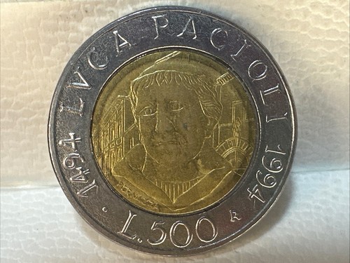 500 lire luca - pacioli, 1494