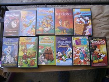 Lotto 36 Vhs Videocassette Mix  originali vari generi Walt Disney e altri