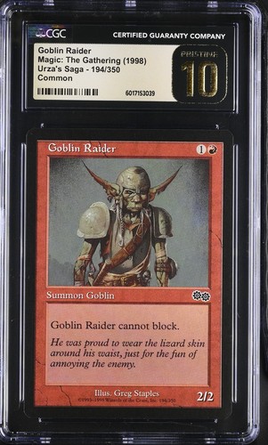 Goblin raider urza saga cgc - raider,