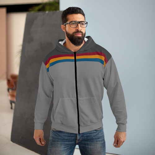 Felpa con cappuccio zip - cappuccio, e