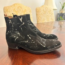 Buttero Ankle Boots with White