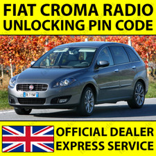 ✅FIAT CROMA CODICE PIN SBLOCCO NAVIGAZIONE AUTORADIO PER TUTTI I MODELLI✅