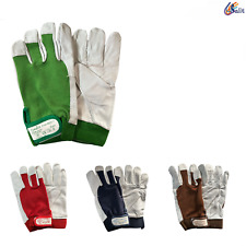 GUANTI DA LAVORO GOLF PELLE E TESSUTO TAGLIA 8 9 10 11 GIARDINAGGIO  12 PAIA