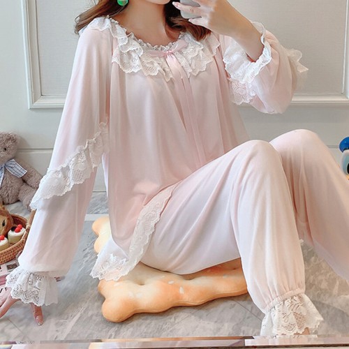 Donna pizzo rete pigiama - donna,