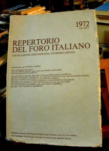 Repertorio del foro italiano - foro,