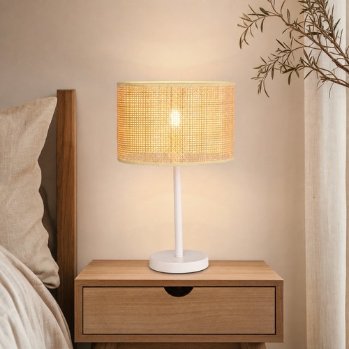 Lampe table rotin style - lampe, de