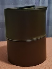 CAPPELLIERA VINTAGE PORTA CAPPELLI PELLE SKY FINTA PELLE MARRONE PORTA PARRUCCA