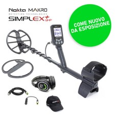METAL DETECTOR SIMPLEX+ WHP NOKTA MAKRO PIASTRA 11"  COME NUOVO ESPOSIZIONE