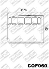 COF060 Filtro Olio CHAMPION