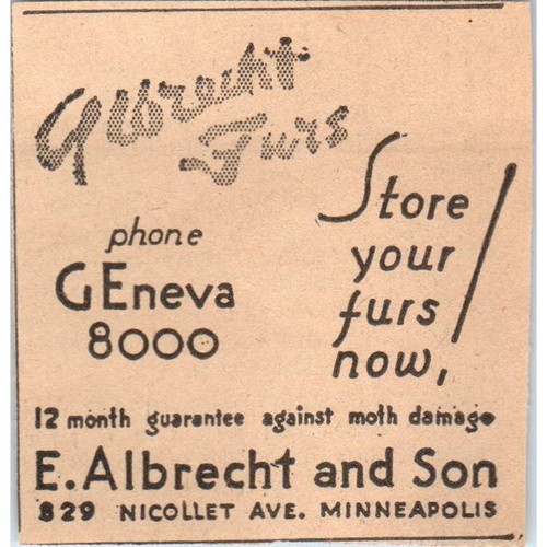 Albrecht and son furs - and,