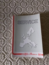 Libretto Manuale Alfa Romeo Service Assistenza Tecnica 1989