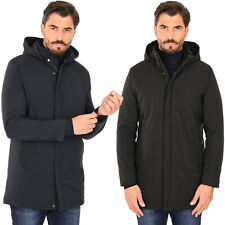 Parka Uomo Invernale Impermeabile Imbottito Classico Elegante Giubbotto Lungo 