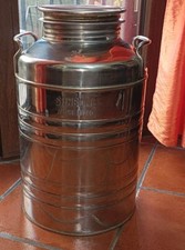 Bidone Per Olio in Acciaio Inox Sansone 25 Lt
