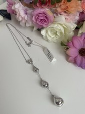 Collana Goccia In argento Con Pietra Swarovski
