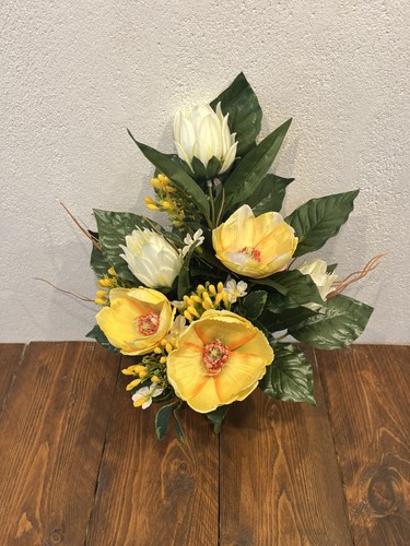 Bouquet peonia giallo