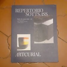 Artcurial catalogue Sottsass Repertorio Design 2018