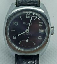 NOS Originale Orologio Svizzero meccanico Anni 70 Donna Reston incabloc