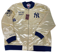 Giacca Mitchell & Ness Gold New York Yankees Team OG 2.0 raso full zip taglia L