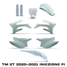 KIT PLASTICHE TM 2T INIEZIONE (FI) 2020-2021 BIANCHE ENDURO MOTARD carene