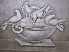 Filigrana Artistica Fabriano Mosaico con Colombe dei Musei Capitolini + Stampa