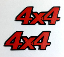 FIAT PANDA 4x4 OLD  TARGHETTE LAT. 4X4  STAMPA 3D VARI COLORI,ACCESSORI AUTO