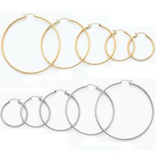 Orecchini a cerchio tondo