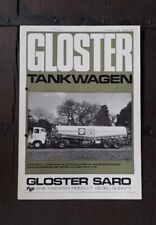 CISTERNE GLOSTER TANKWAGEN 1967 BROCHURE vendita originale dell'epoca 
