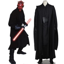 Costume Star Wars Darth Maul cosplay vestito nero uomo vestito personalizzato