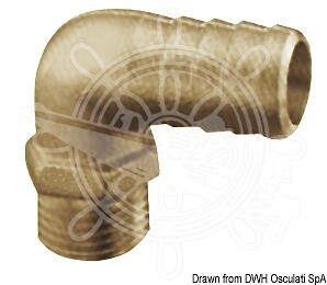 Portagomma curvo ottone - curvo,