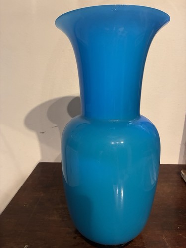 Venini opalino vaso acquamare - vaso,