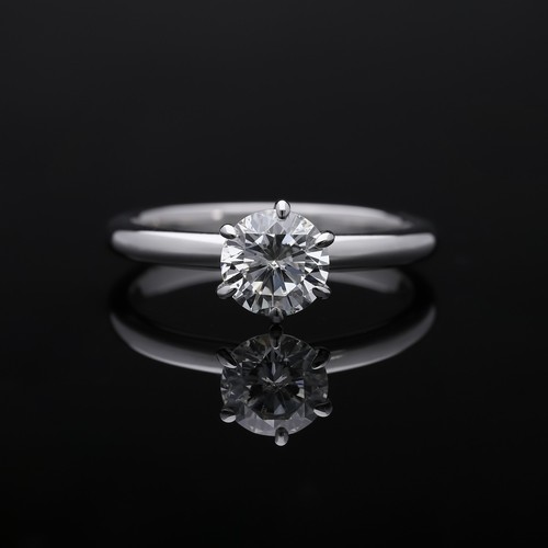 Anello solitario ct - anello, 1,04