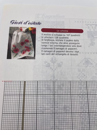 Schema punto croce fiori - punto,