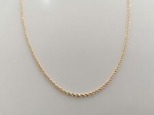 COLLANA ORO GIALLO 18 Karati 750% Modello CORDA LASER FUNE Uomo Donna Unisex