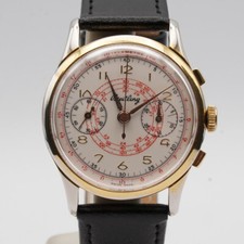 Breitling Navitimer Carica Manuale Cronografo Uomo Orologio 35MM Dorato Landeron