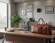 Borsone da viaggio in pelle