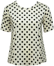 Black Polka Dot Off White