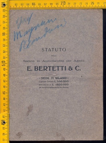 Statuto primi 900 e - statuto,