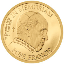 Moneta oro papa francesco - oro,