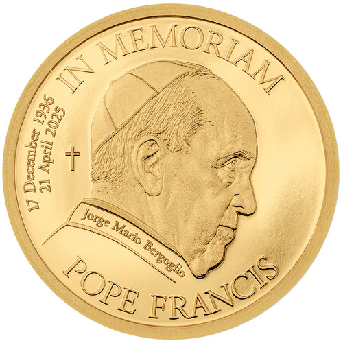 Moneta oro papa francesco - moneta,