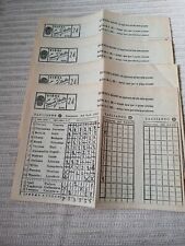 4 SCHEDINE SISAL SPORT ITALIA 1947