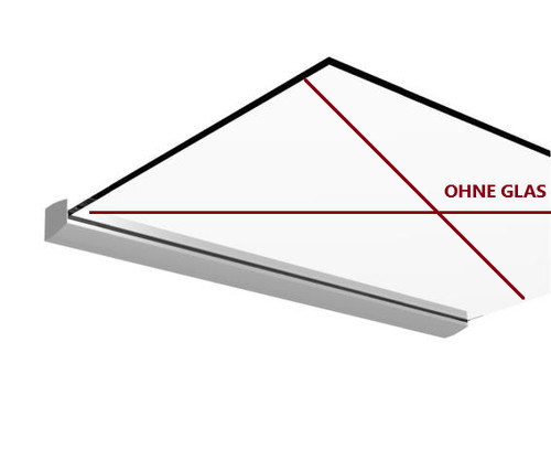 Tettoia vetro led - in, 300cm