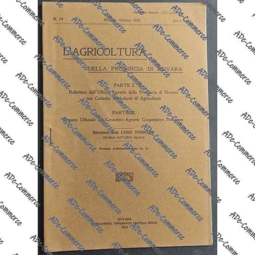 Bollettino agricoltura della - bollettino,