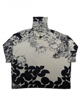 Etro Maglia Donna Mod. 18988 Dolcevita Floreale Nero/Beige