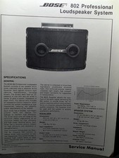 BOSE 802 Altoparlanti Manuale