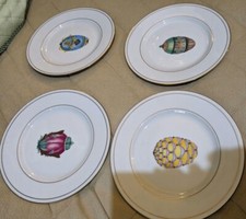 Set 4 piatti Email de Limoges