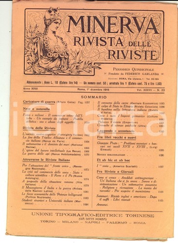 1916 minerva rivista - 1916,