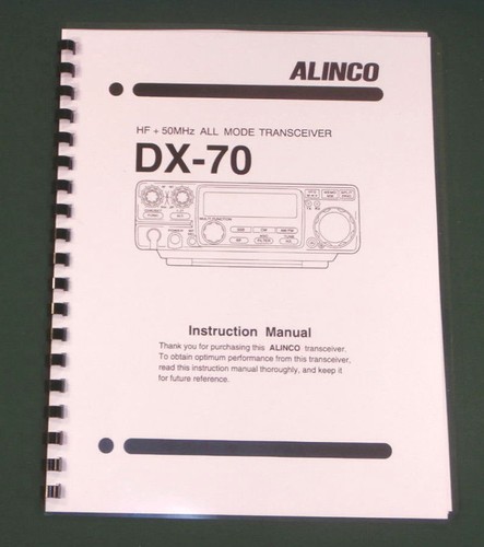Alinco manuale - dx-70,