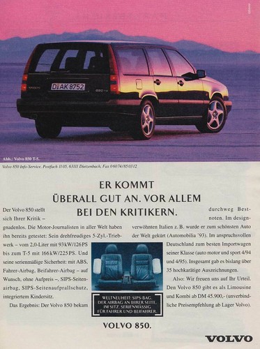 Volvo 850 pubblicità - 850,