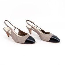 Chanel CC Cap Toe Slingback
