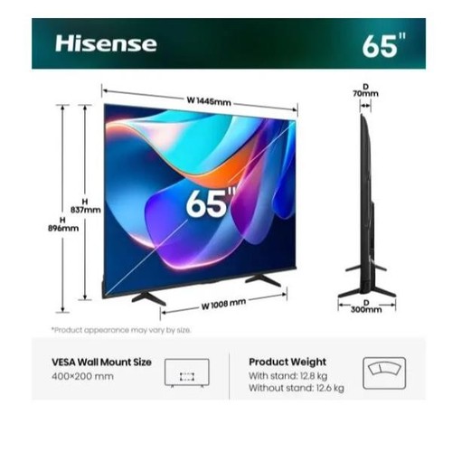 Hisense a69s uhd - 65, smart